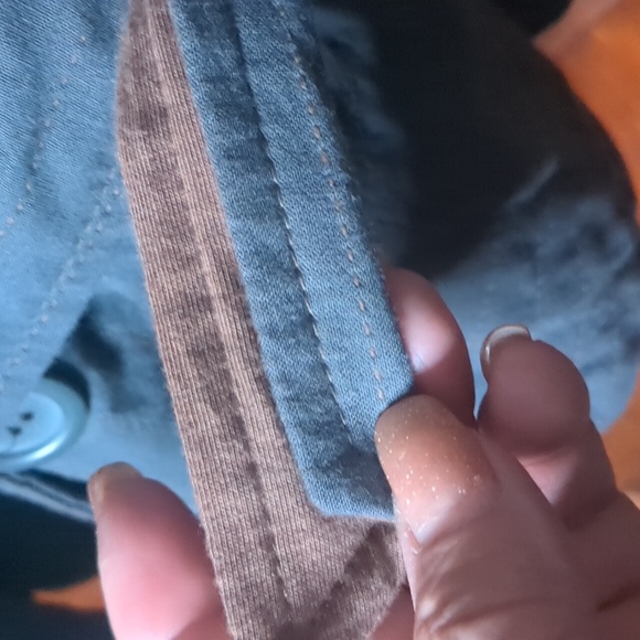 REVOLUTION* size 18 gray quilted 3/4 sleeve dbl breasted belted collared jacket - Picture 13 of 14